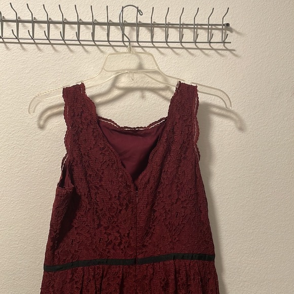 A LOFT Maroon Lace Dress! - Picture 4 of 7